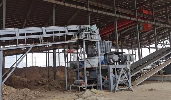 Tocător de deșeuri agricole pentru instalații de biomasă
